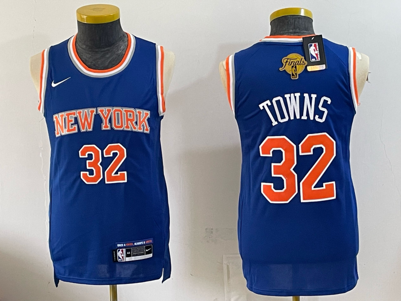 Men New York Knicks #32 Towns blue 2026 Nike NBA jersey 063006